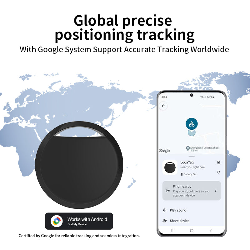 Air tag Tracker for Android Works with 'Find My Device' Global Tracking x 2pcs