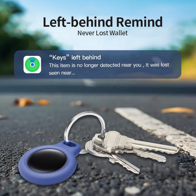 Air Tracker Tag for Apple - Works with Find My APP + Keyring with Silicone Case