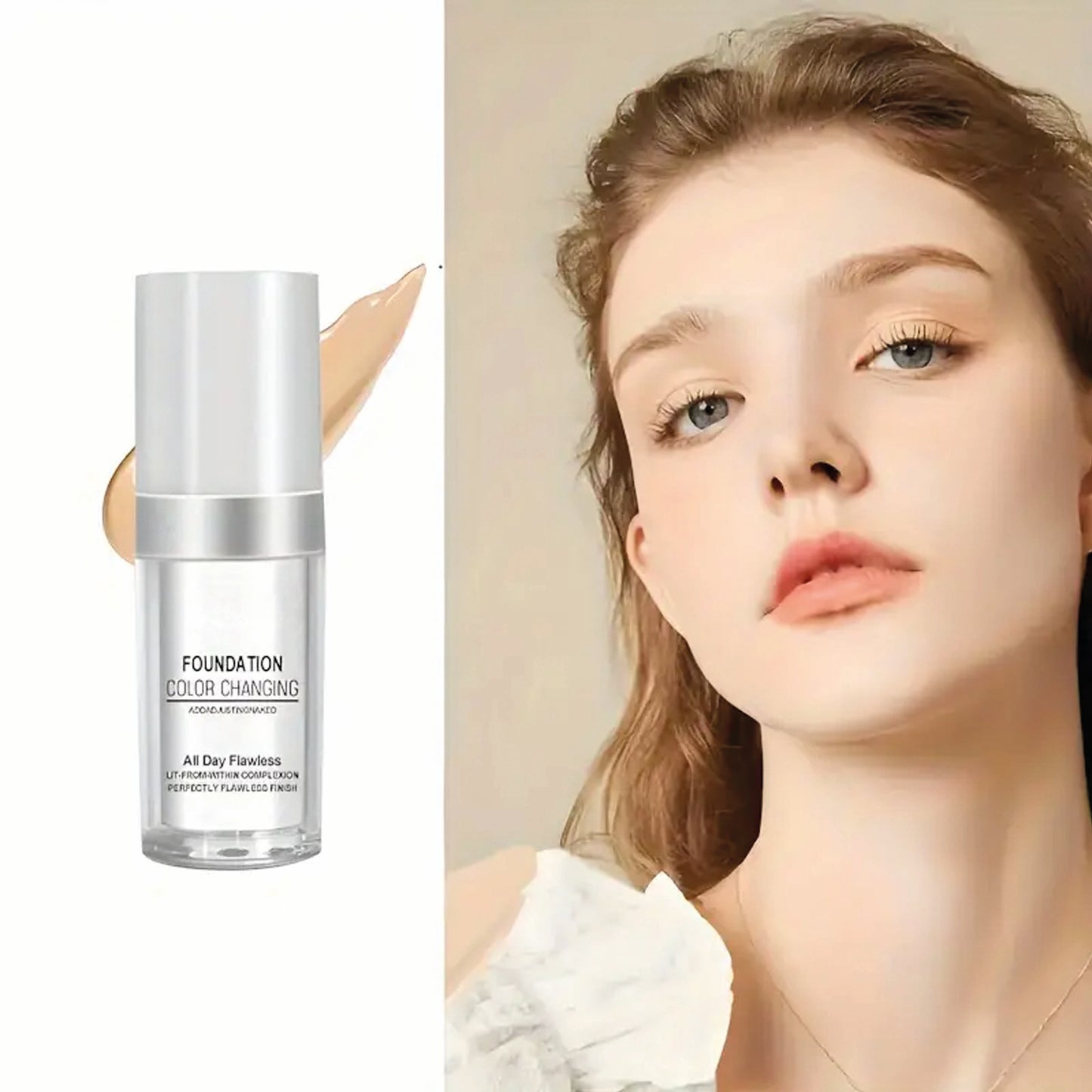 2 x TLM Daily Flawless Long-Lasting Liquid Colour Changing Face Foundation 30ml