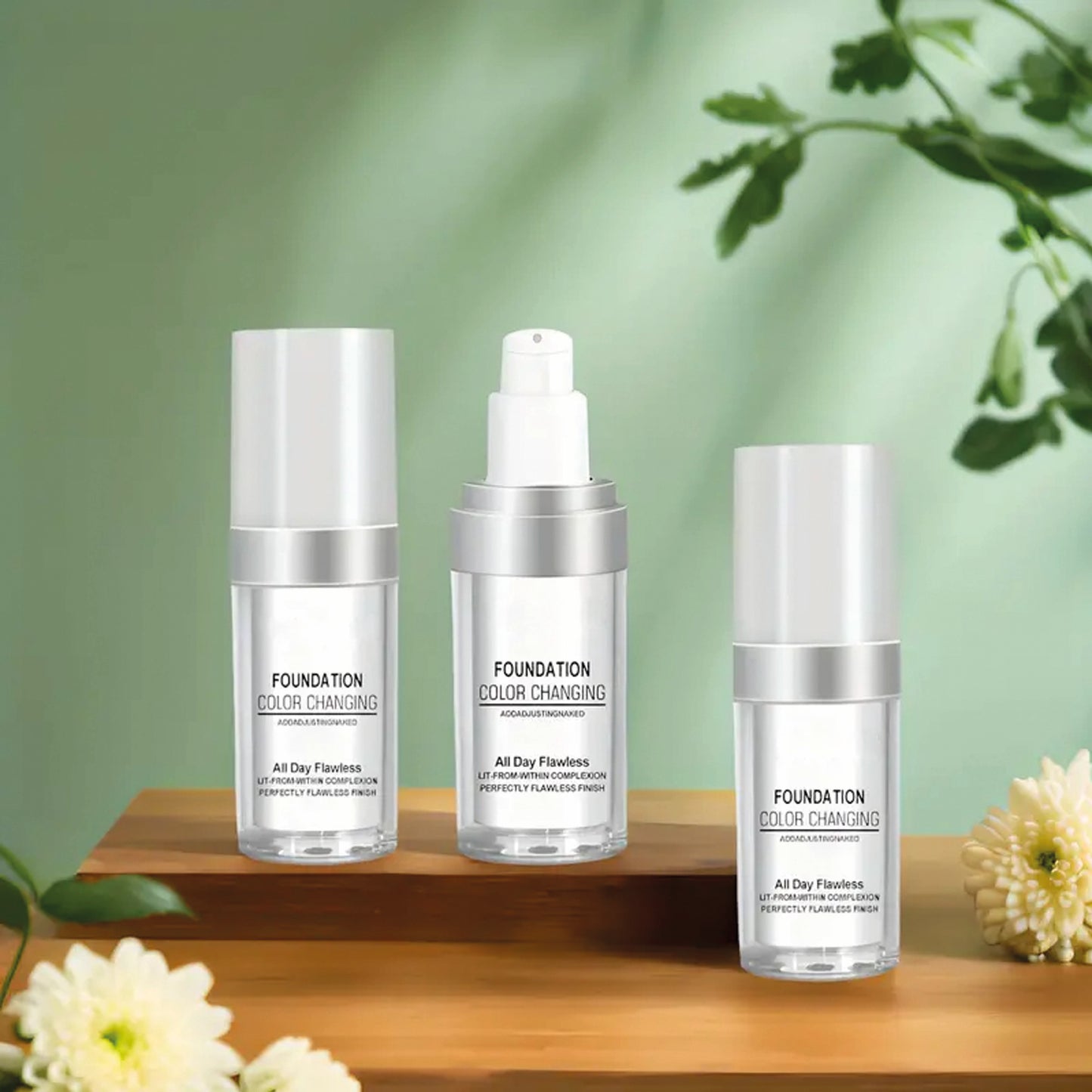 TLM Daily Flawness Long-Lasting Liquid Colour Changing Base Face Foundation 30ml