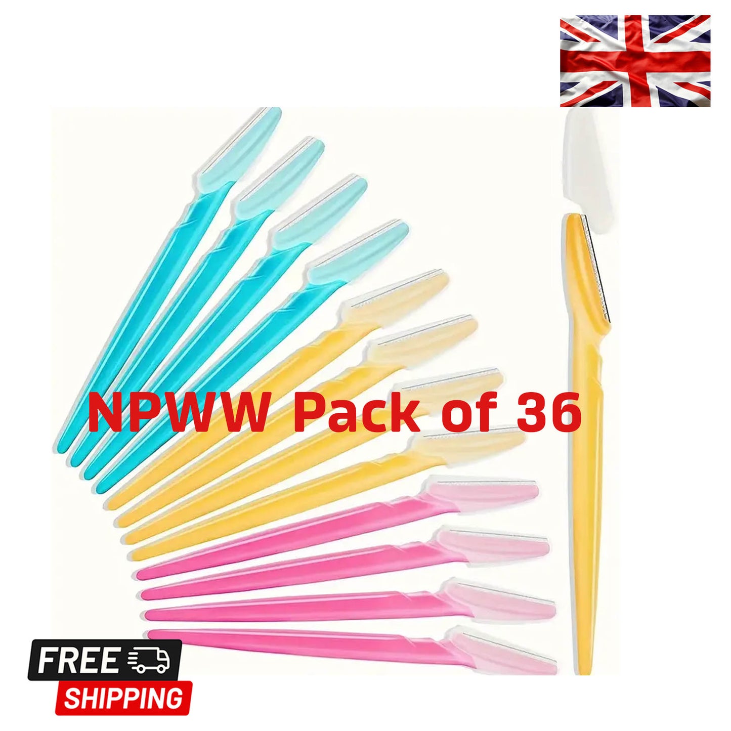 36 pcs Women Face Eyebrow Hair Removal Razor Trimmer Shaper Shaver Tool UK Selle
